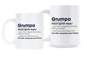 Grumpa Like a Regular Grandpa Only Grumpier Mug Grumpa Mug