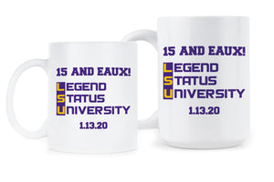 15 and Eaux National Champs Mug Tigers Coffee Mug Joe Burrow Mug