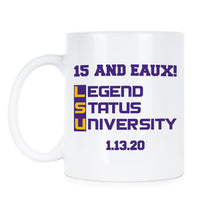 15 and Eaux National Champs Mug Tigers Coffee Mug Joe Burrow Mug