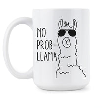 No Prob Llama Coffee Mug Funny Llama Mugs Funny Cute Llama Mug Cup Llama Lover Gift