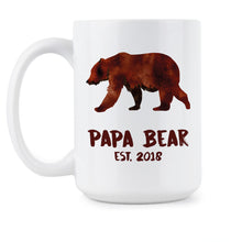 Papa Bear est 2018 Papa Bear Mug Papa Bear Coffee Mug