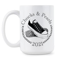 Chucks and Pearls Coffee Mugs Chucks and Pearls 2021 Kamala Harris Mug