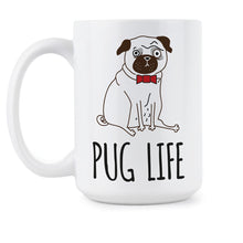 Pug Life Mug Pug Coffee Mugs Cute Pug Lover Cup Gift