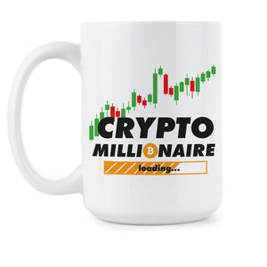 Crypto Millionaire Loading Mug Cryptocurrency Coffee Cup Crypto Meme Mugs Gift