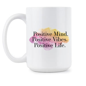 Positive Vibes Coffee Mug Motivational Mugs Positive Life Good Vibes Cup