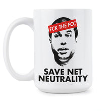 Save Net Neutrality Coffee Mugs FCK THE FCC Mug Keep The Internet Free Gift Cup Anti Ajit Pai Coffee Mug