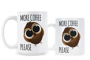 Cute Owl Coffee Mug Owl More Coffee Please Mugs Owl Lover Cup Gift