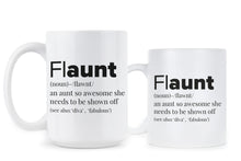 FLAUNT Aunt Mug Funny Aunt Coffee Mugs Fun Aunt Cup Flaunt Auntie Gift