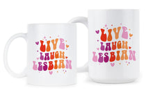 Live Laugh Lesbian Mug LGBT Coffee Cup LGBTQ Mugs Pride Cups