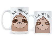 Sloth Mug Funny Sloth Coffee Mugs Relax Take It Slow Cup Gift Sloth Lover Gifts