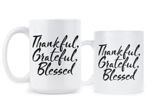 Thankful Grateful Blessed Coffee Mug Blessed Thanksgiving Mugs Turkey Day Gift
