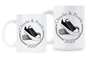 Chucks and Pearls Coffee Mugs Chucks and Pearls 2021 Kamala Harris Mug