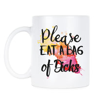 Funny Bag of Dicks Mug Please Eat a Bag of Dicks Coffee Mugs Mature Dick Gag Gift Cup
