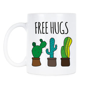 Cactus Coffee Mug Cactus Free Hugs Mugs Funny Cacti Cup Gift