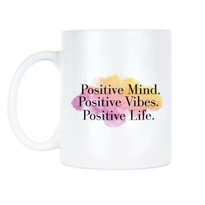 Positive Vibes Coffee Mug Motivational Mugs Positive Life Good Vibes Cup