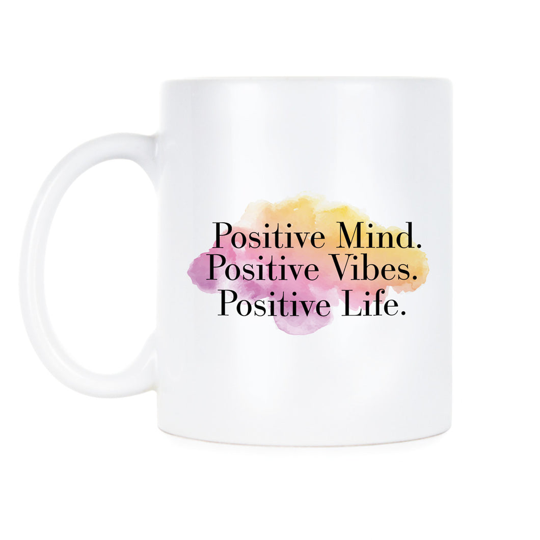 Positive Vibes Coffee Mug Motivational Mugs Positive Life Good Vibes Cup