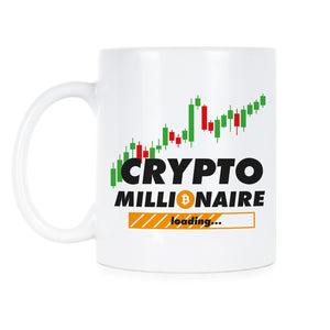 Crypto Millionaire Loading Mug Cryptocurrency Coffee Cup Crypto Meme Mugs Gift