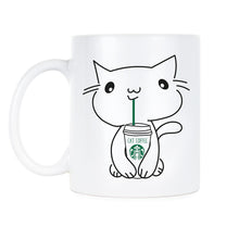 Starbucks Cat Coffee Mug Cute Starbucks Cats Mugs Cat Lover Coffee Gift Cup