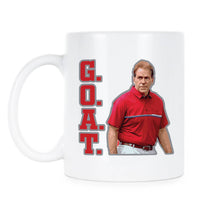 Nick Saban Mug The GOAT Coffee Cup Alabama Mugs