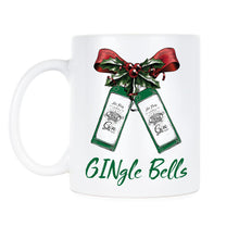 GINgle Bells Coffee Mug Funny Gingle Bells Mugs Christmas Gin Drinking Cup Gift