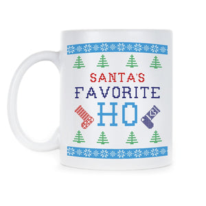 Santa’s Favorite Ho Mug Santa’s Fave Ho Coffee Mugs Tacky Christmas Gag Gift Cup