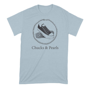 Chucks and Pearls Tshirt 2021 Kamala Harris Chucks and Pearls Shirt Madam Vice President Shirt