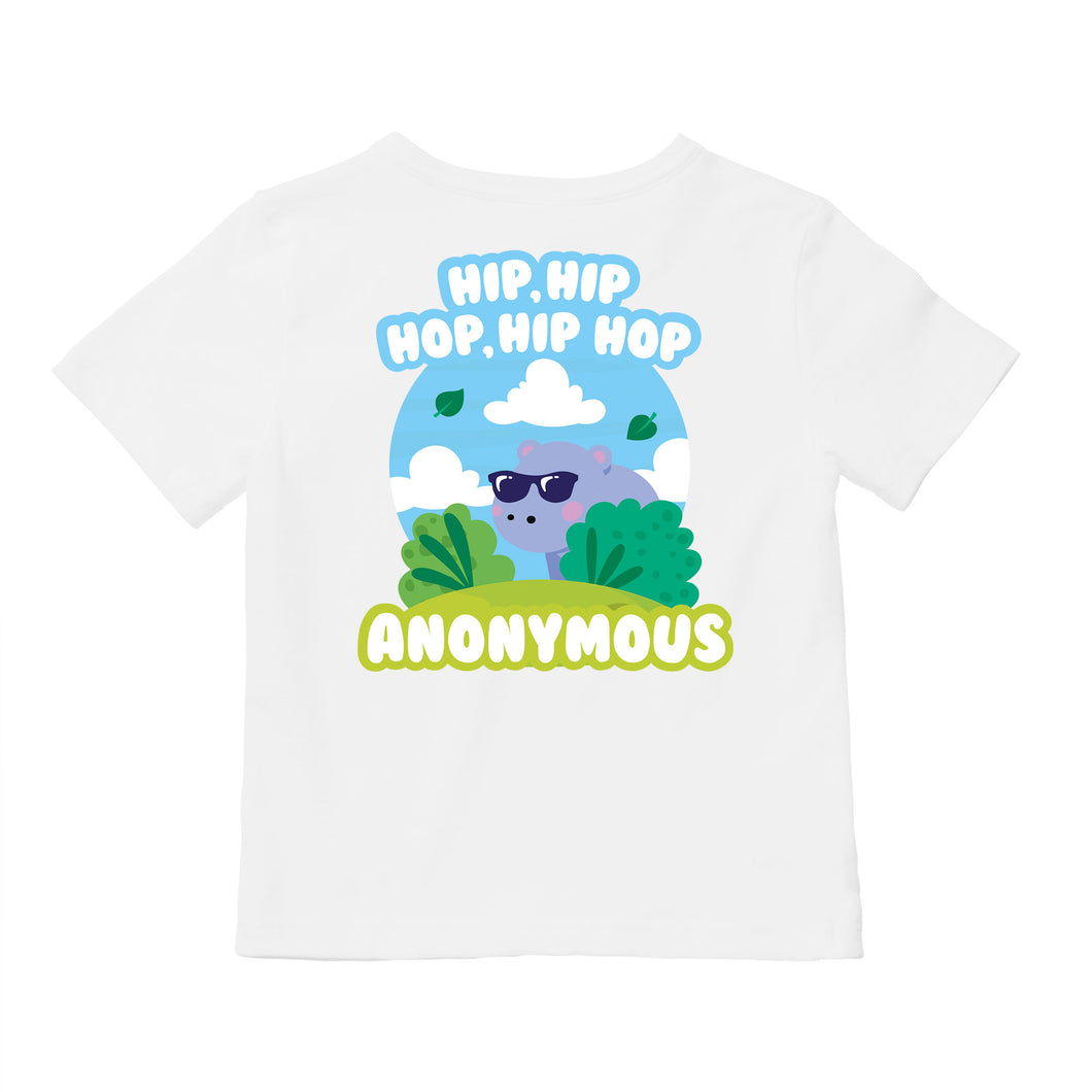 Hippo Kids Shirt Hip Hop Anonymous Shirt for Kids Funny Hippopotamus Tshirt Youth Barnes Brothers