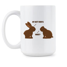 Funny Easter Mug Funny Chocolate Bunny Easter Bunny Coffee Mugs
