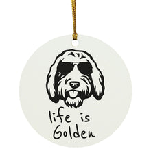 Goldendoodle Christmas Ornament Life is Golden with a Doodle