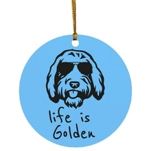 Goldendoodle Christmas Ornament Life is Golden with a Doodle