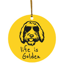 Goldendoodle Christmas Ornament Life is Golden with a Doodle