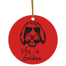 Goldendoodle Christmas Ornament Life is Golden with a Doodle