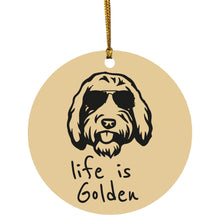 Goldendoodle Christmas Ornament Life is Golden with a Doodle