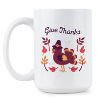 Give Thanks Mug Thanksgiving Coffee Mugs Happy Thanksgiving Coffee Cups