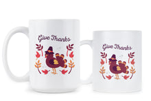 Give Thanks Mug Thanksgiving Coffee Mugs Happy Thanksgiving Coffee Cups