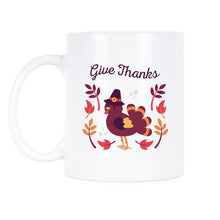 Give Thanks Mug Thanksgiving Coffee Mugs Happy Thanksgiving Coffee Cups