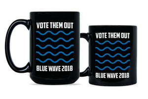 Blue Wave 2018 Democrats Coffee Mug Vote Them Out